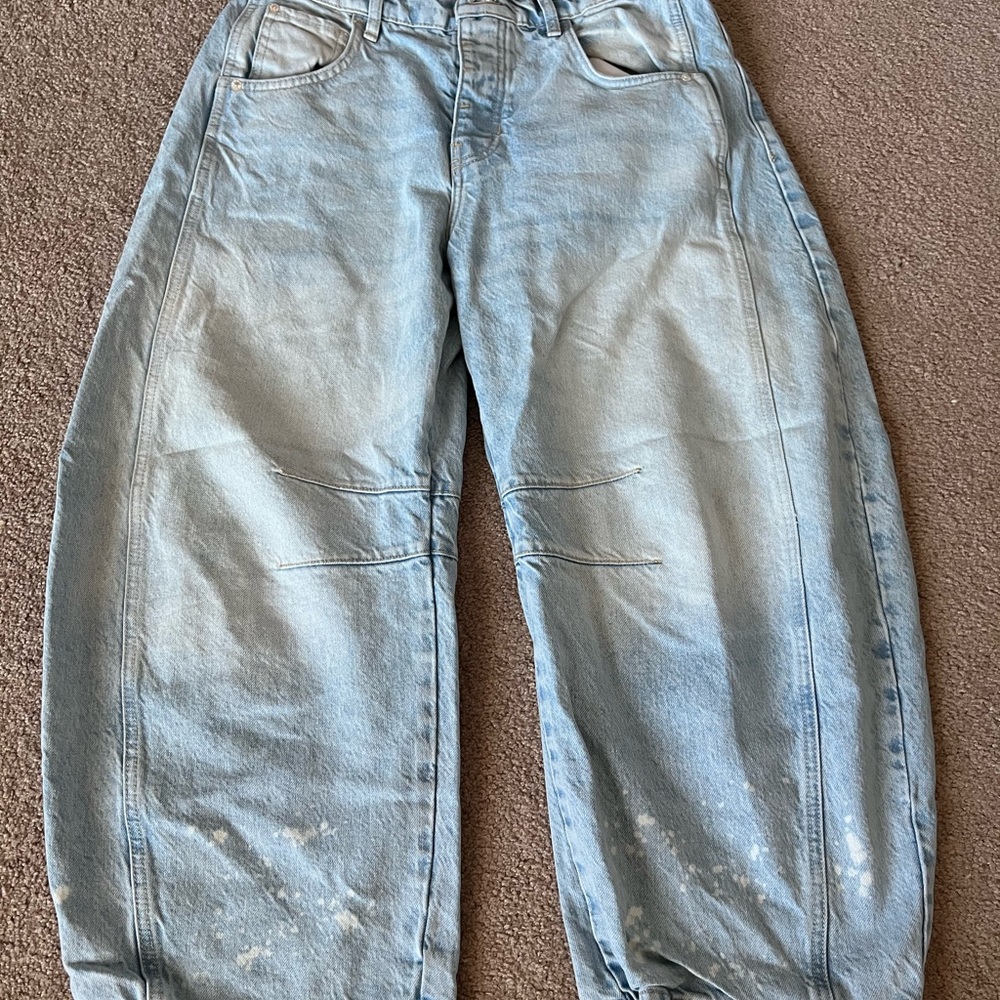 Free People Barrel Jean - Light Blue Women's Jeans